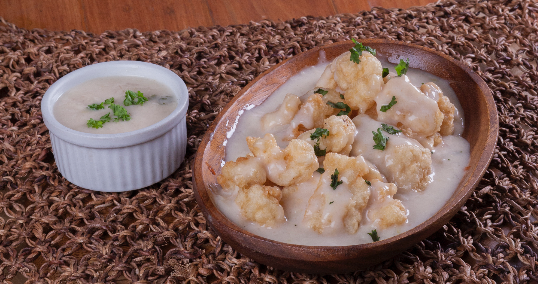 Creamy Breaded Fish Fillet Tray